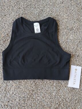 Athleta Momentum Seamless 2.0 Crop Tank - Black S